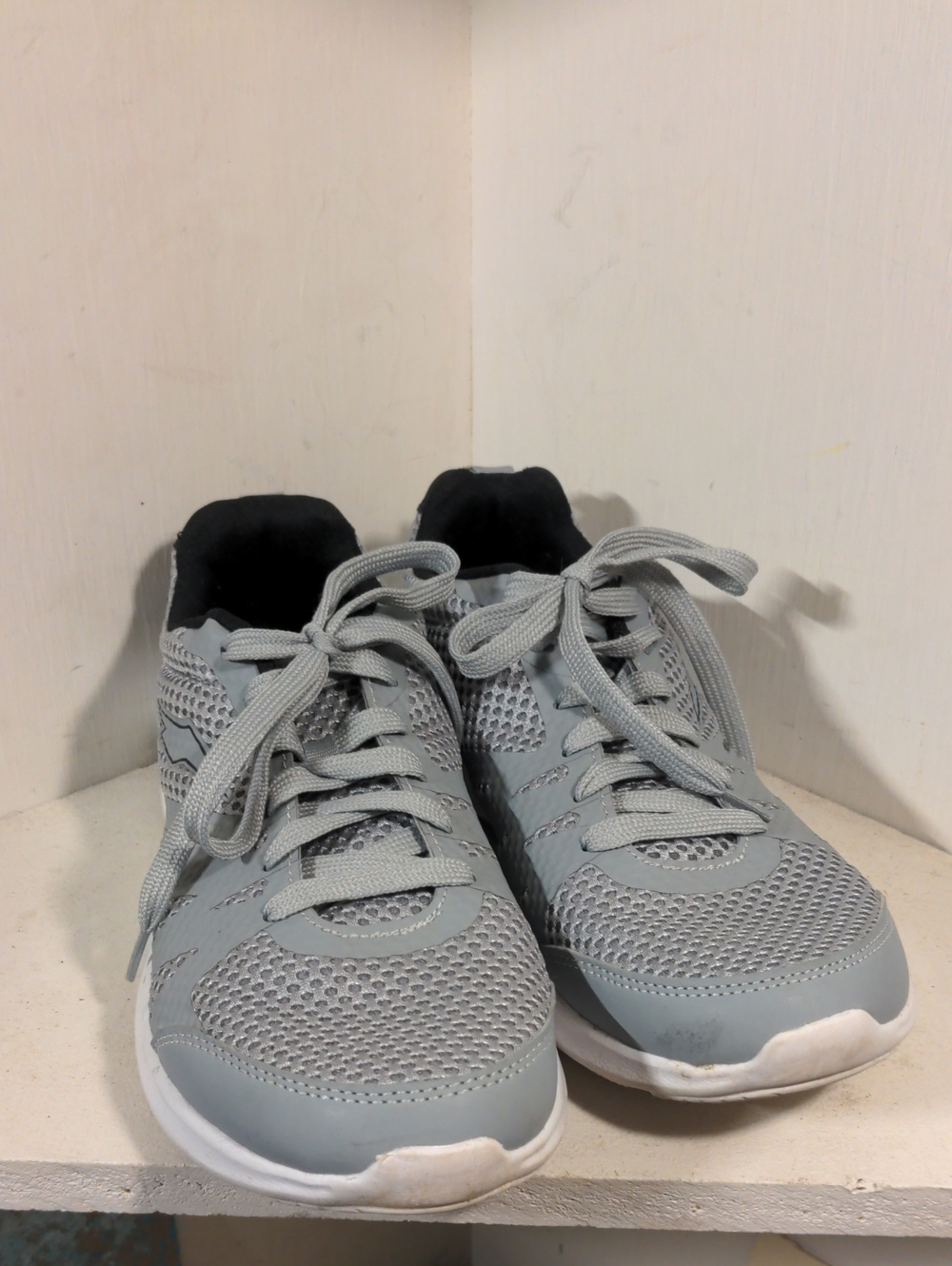 Light Gray Mesh Athletic Sneakers